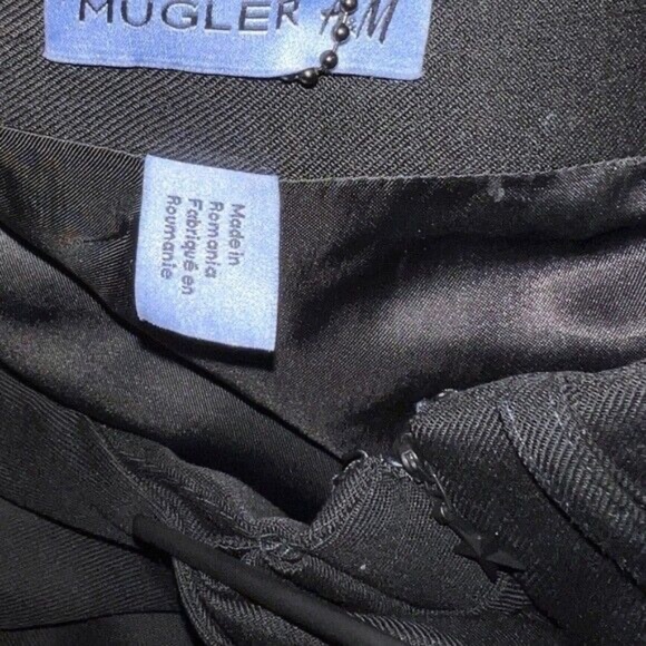 NWT Mugler x H&M Wool Mini Skirt 18 Night Out Going Out Wear Classy Skirt - Picture 9 of 10